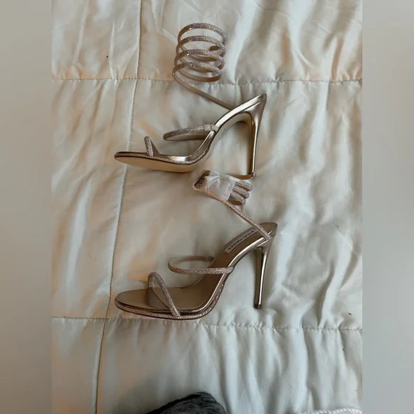Steve Madden Wrap Exotica Sandal Wrap Heels - Picture 14 of 15